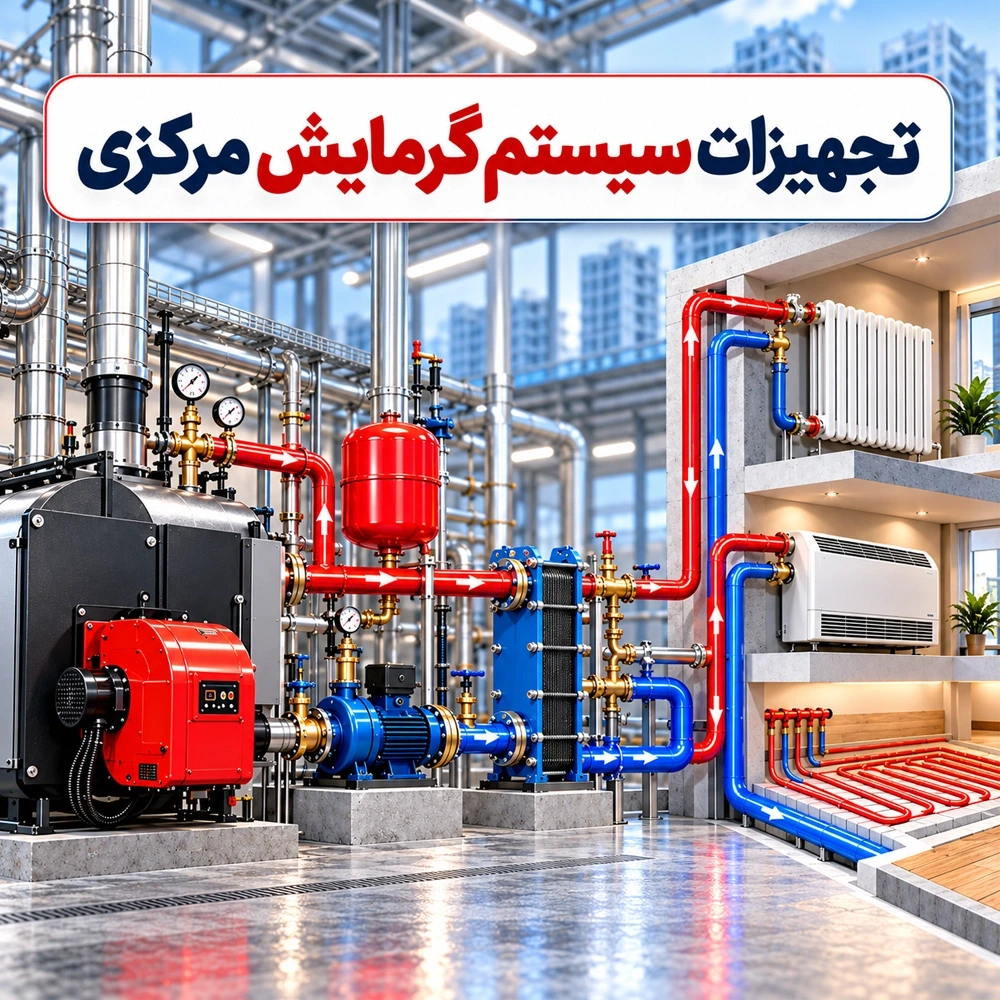 تجهیزات سیستم گرمایش مرکزی؛ معرفی اجزا و راهنمای انتخاب